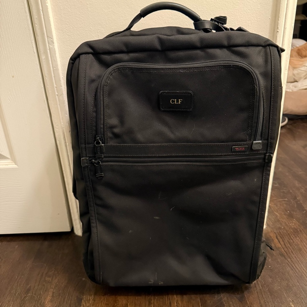TUMI Alpha Ballistic Black Soft Shell Rolling 2-Wheel Carry On 22x16x9 Luggage
